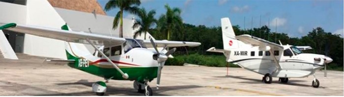 Cancun airplane private charter - Chichenitza airplane tours, Navyflex