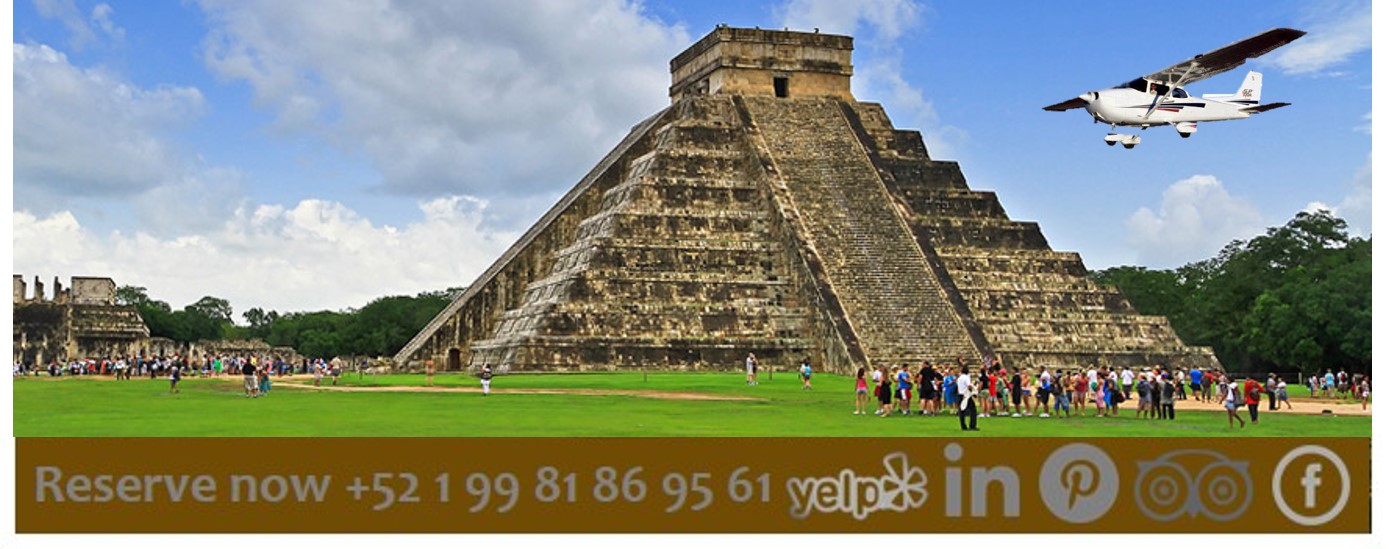 Private airplane charter to Chichen Itza Yucatan