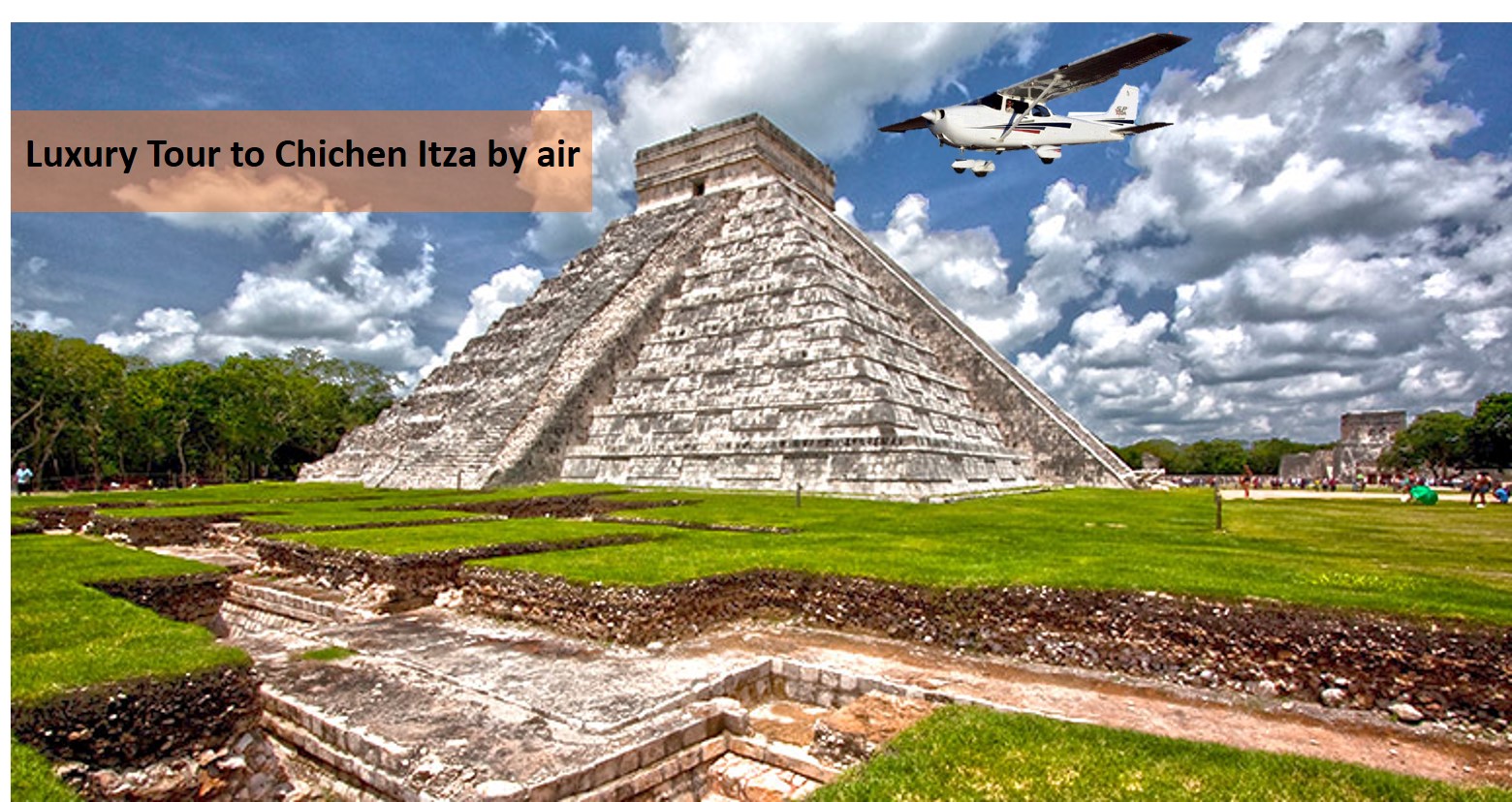 Luxury air tour to Chichen Itza by private plane